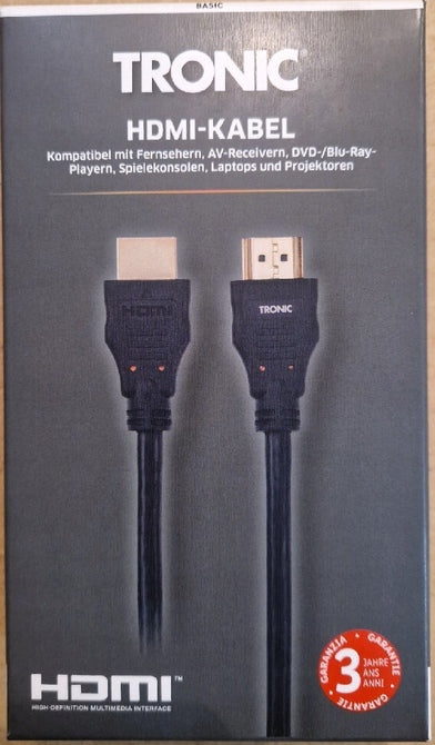 Tronic® | HDMI Cable 4K, 1.8m High Quality