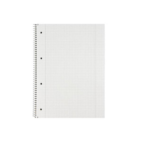 Landre Collegeblock,School, Lineature 28 / squared with inner/outer margin, A4, 70g, beige, 80 sheets