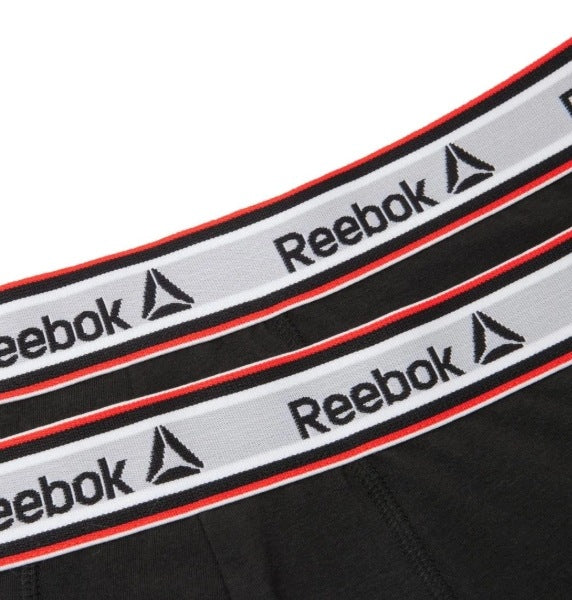 Reebok men's black boxers 2 pack