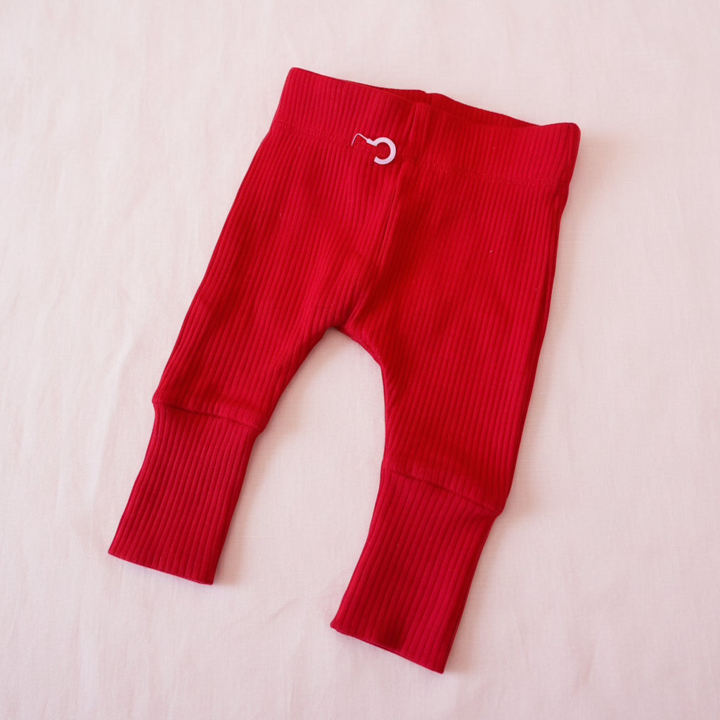 Baby Girl’s Ribbed Leggings