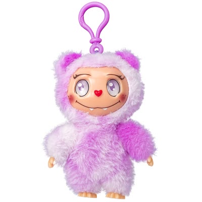 Luv-a-boos Fluffly labubu keychains