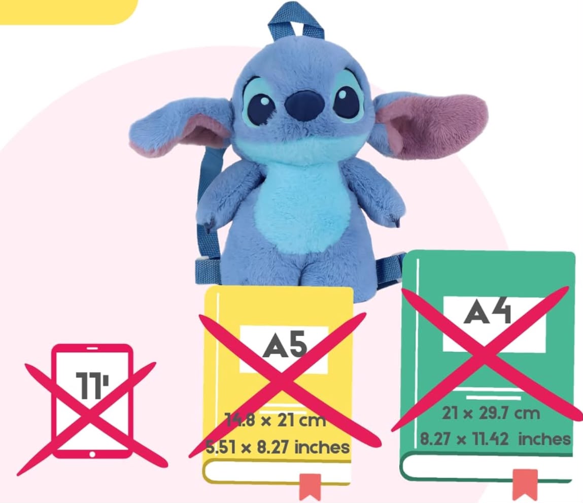 Disney stitch Plush backpack for kids