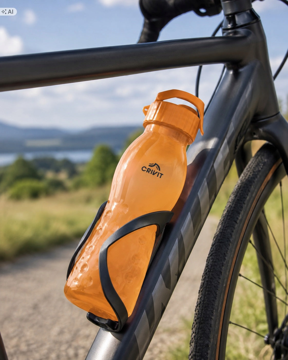 Crivit® orange drinks bottle