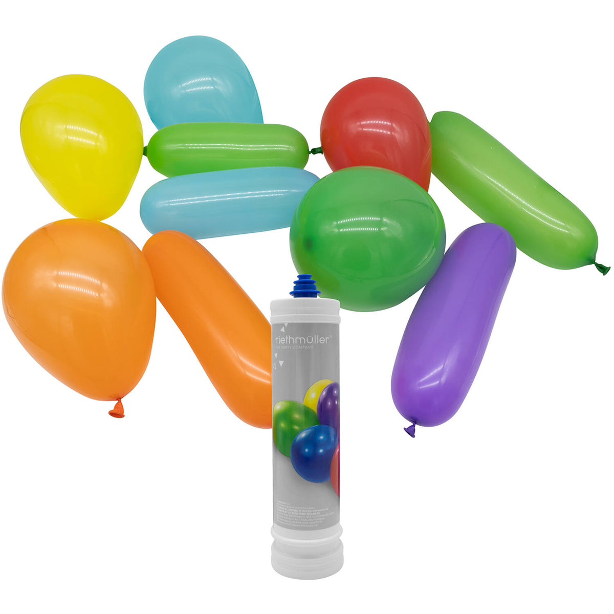 Riethmüller® set of 10 balloons with pump