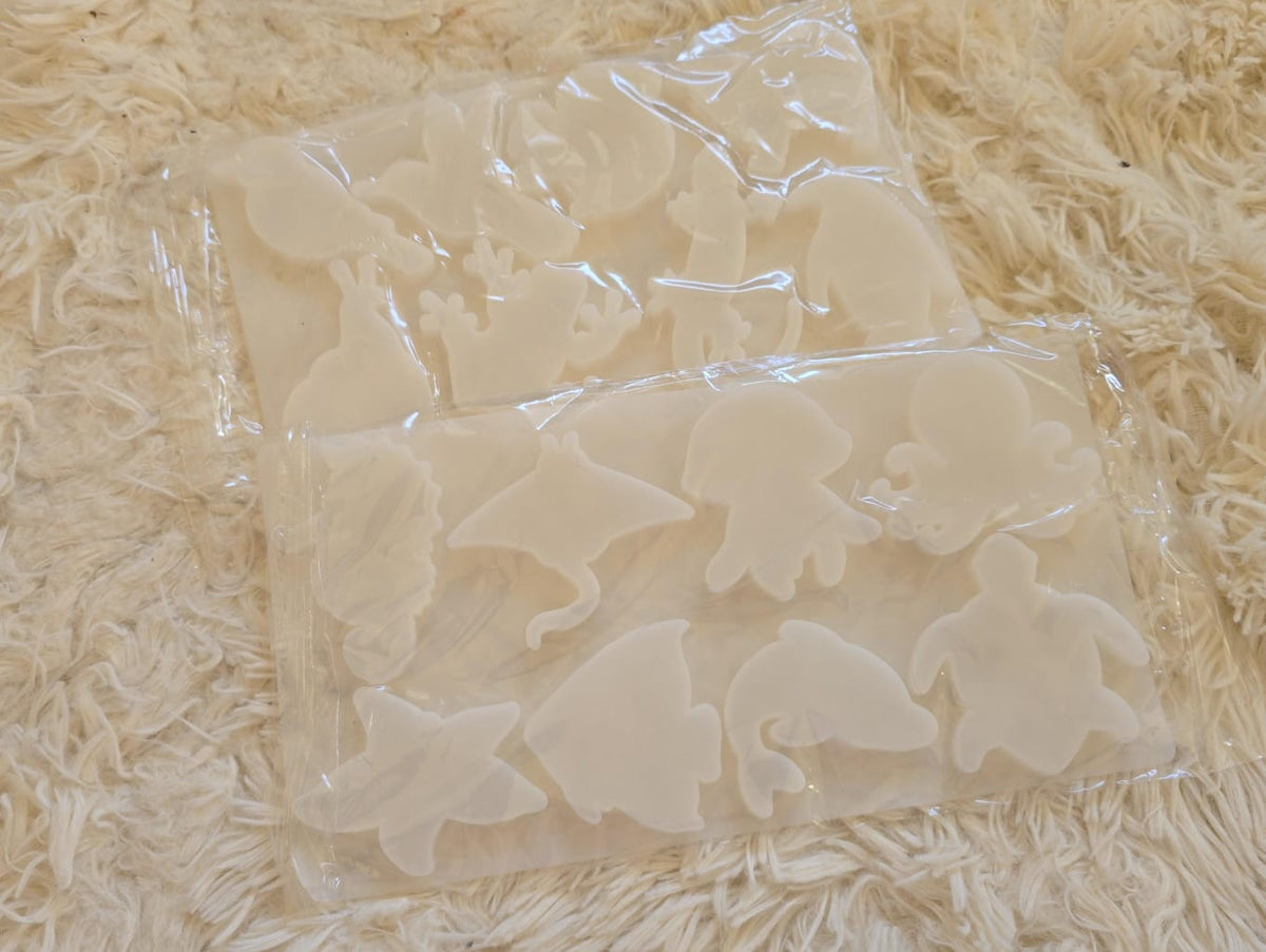 2Pcs DIY Animal Silicone Mold Easy to Release Epoxy Resin Casting Craft Mould