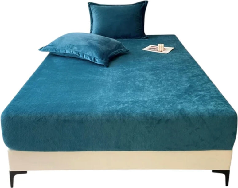 Livarno home Teddy Fleece Fitted Sheet, King size