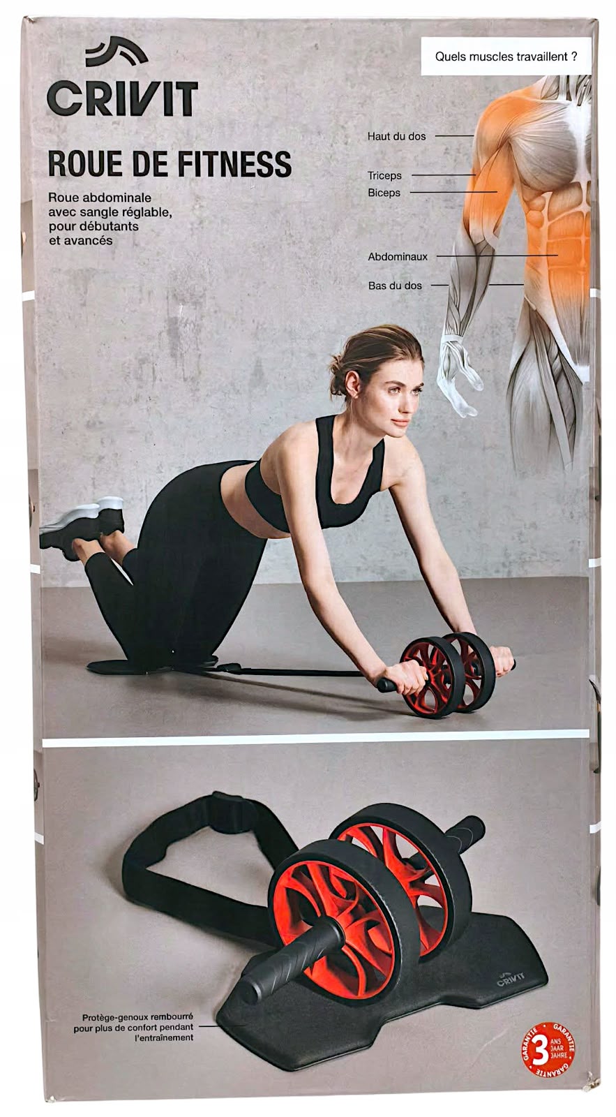Crivit® Ab wheel set
