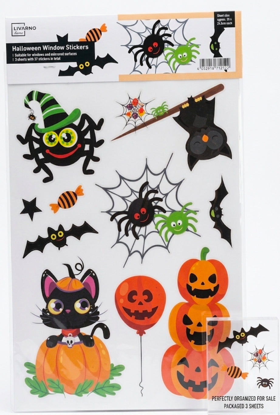 Halloween window stickers