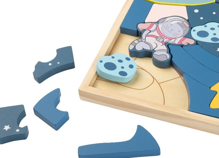 Playtive Wooden Space Puzzle