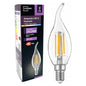 Livarno Home LED Filament Candle Bulb (Flame Shape) – E14, 2700K Warm White, 470 Lumens