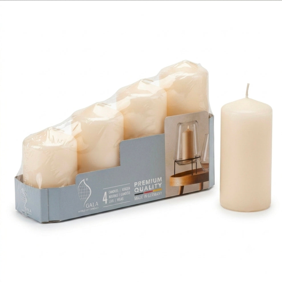 Pillar Candles, Set of 4