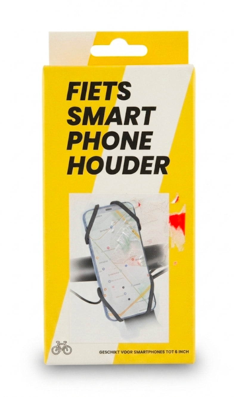Universal Bicycle Smartphone Holder - Secure Handlebar Mount for Phones up to 6 Inches