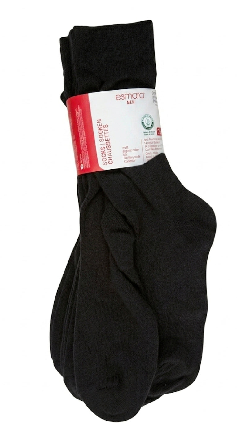 Esmara men organic cotton long socks 7 pairs (Black)
