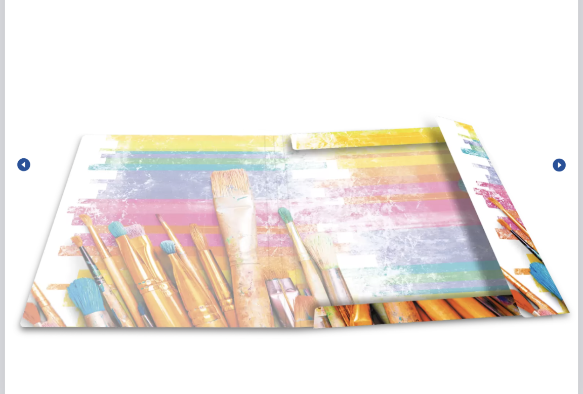 Herma elasticated folder A3 cardboard Brush