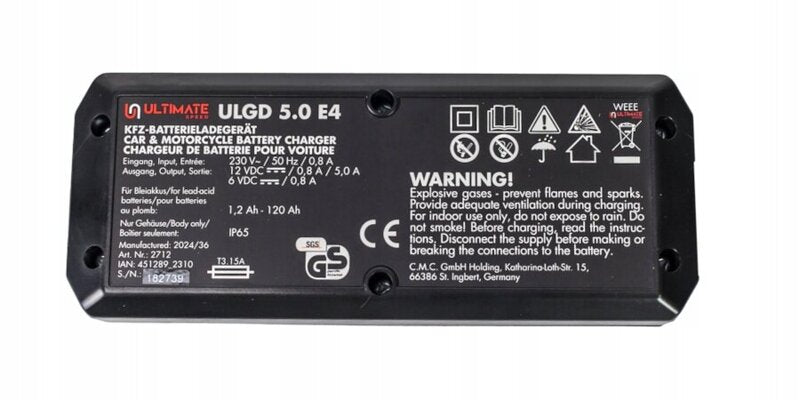 Ultimate speed® car & motorcycle battery charger ULDG 5.0 E4
