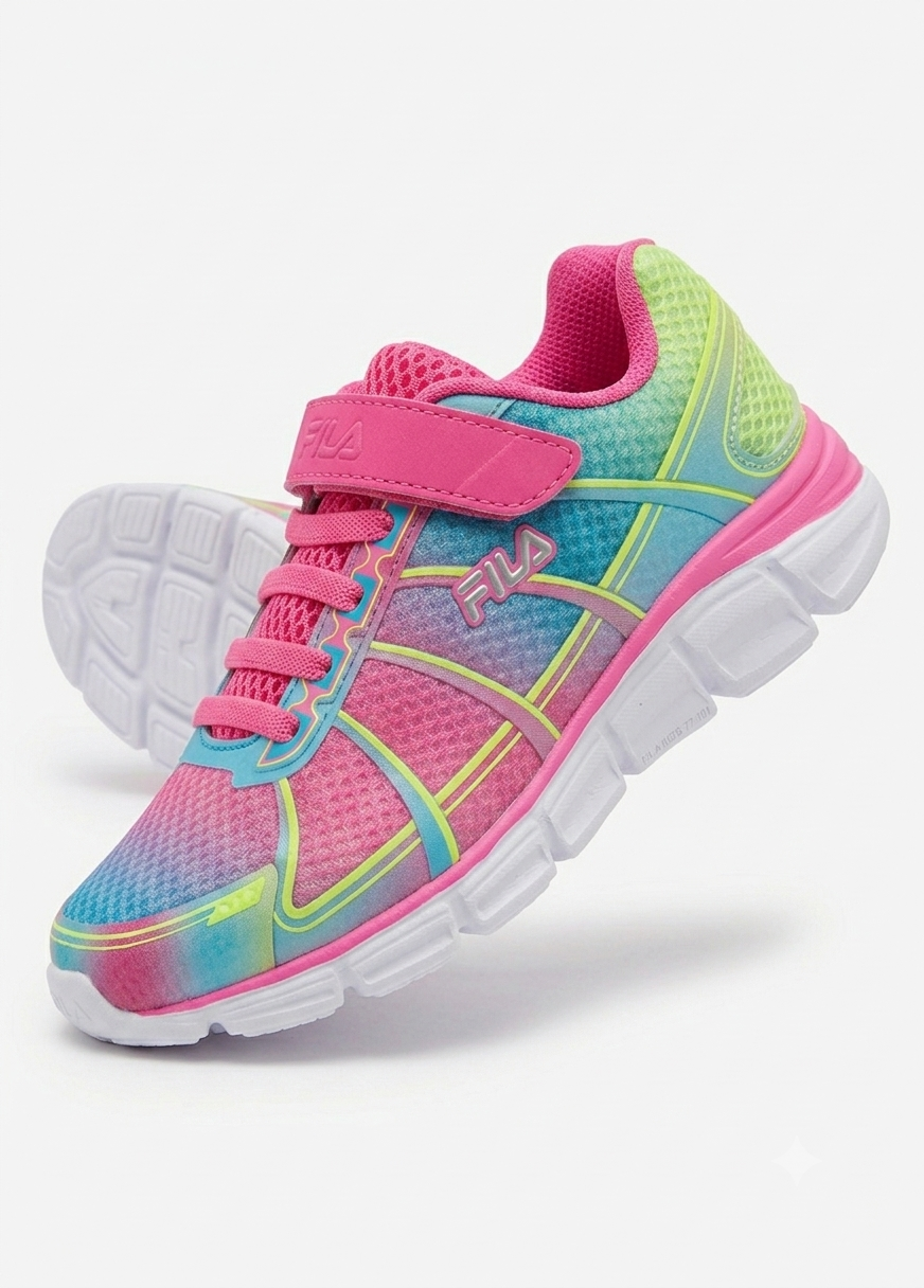Fila Girls' Multi-Color Performance Athletic Sneakers