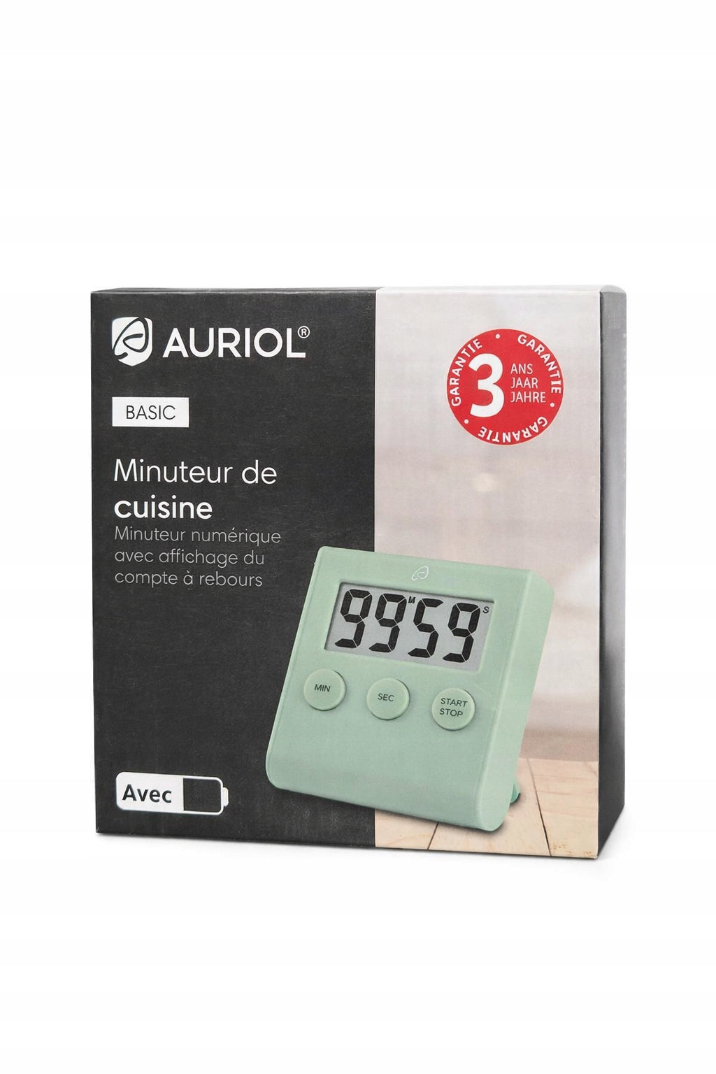 ساعة توقيت رقمية أساسية للمطبخ من AURIOL