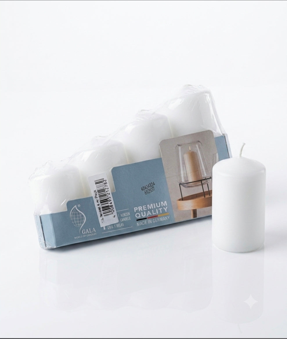 Pillar Candles, Set of 4
