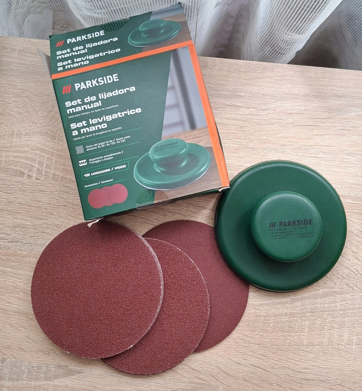 Parkside® hand sander set 19 pieces