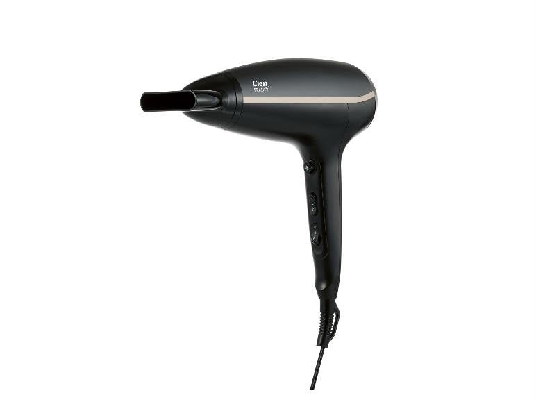 Cien beauty ionic hair dryer, with cool shot function, 2 speed settings, 3 heat settings