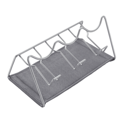 Metaltex® dish drainer Sodate LAVA matt silver