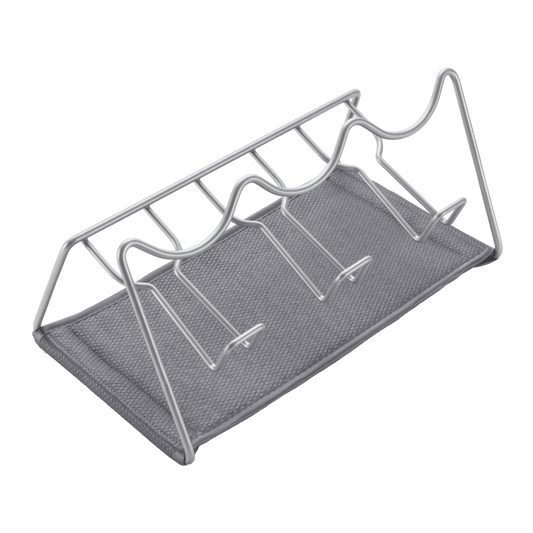 Metaltex® dish drainer Sodate LAVA matt silver