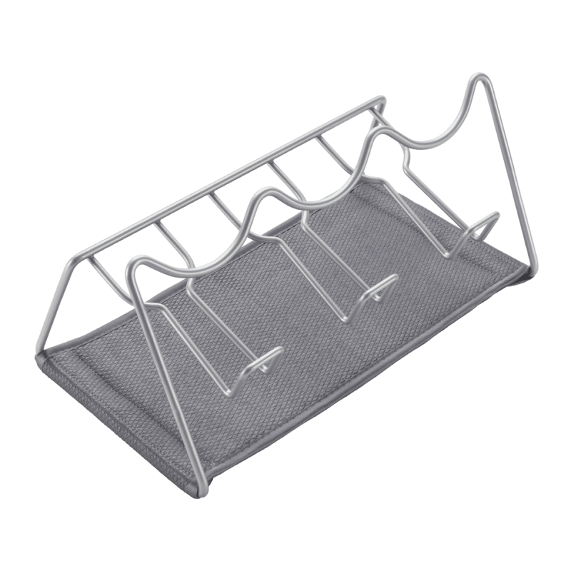 Metaltex® dish drainer Sodate LAVA matt silver