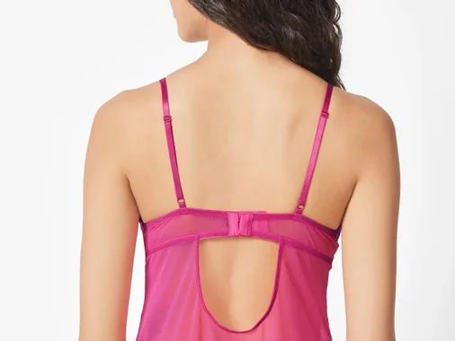 Women's negligee set, 2-piece (pink)