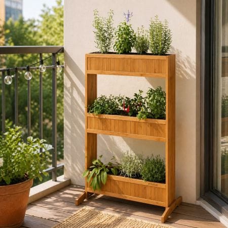 Parkside Wooden 3-Level raised planter