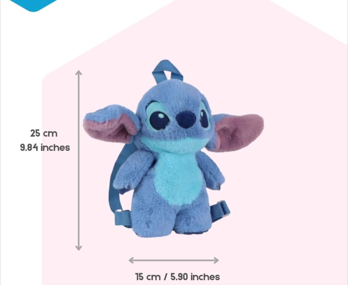 Disney stitch Plush backpack for kids