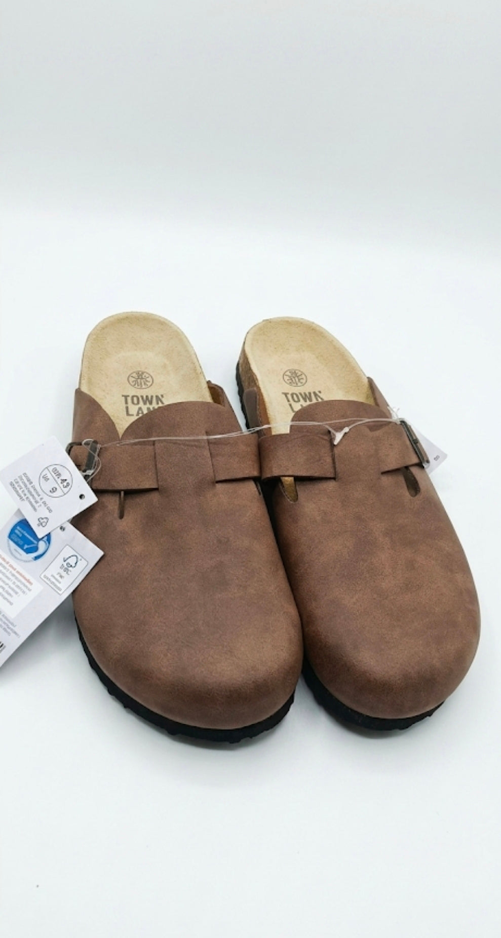 Townland | Men Clogs – Premium Brown Faux Leather