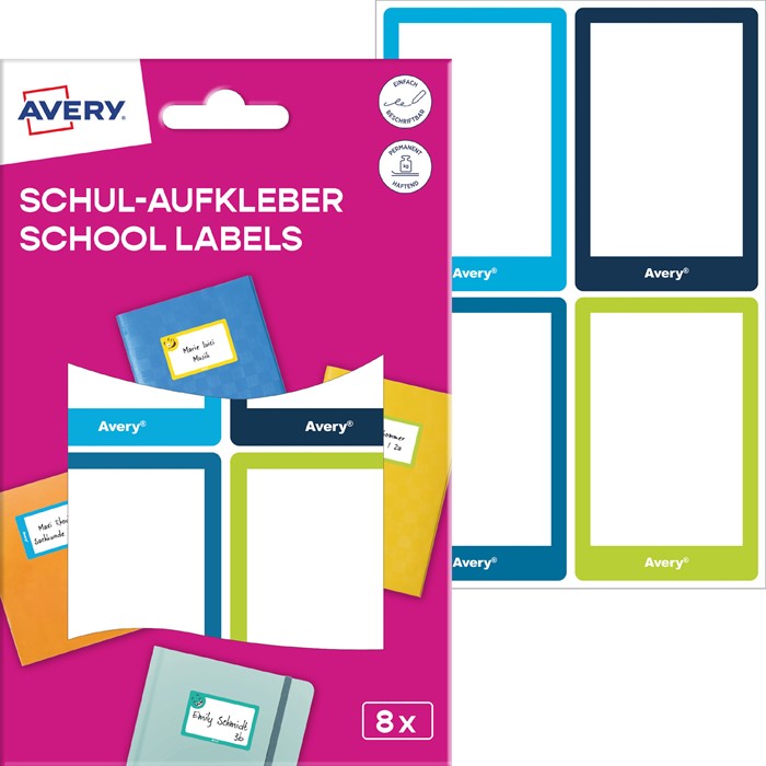 Avery School Stickers 8 pieces