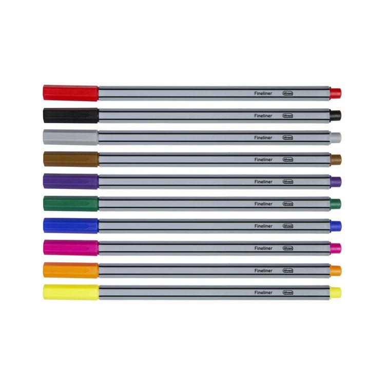 Idena set of 10 fineliners