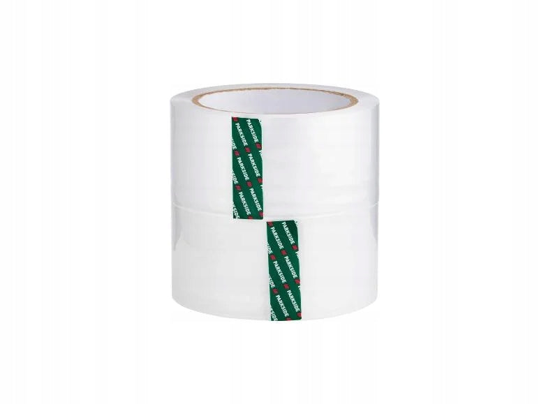 Packing tape dispenser + 3 rolls of tape (66 m x 5 cm)