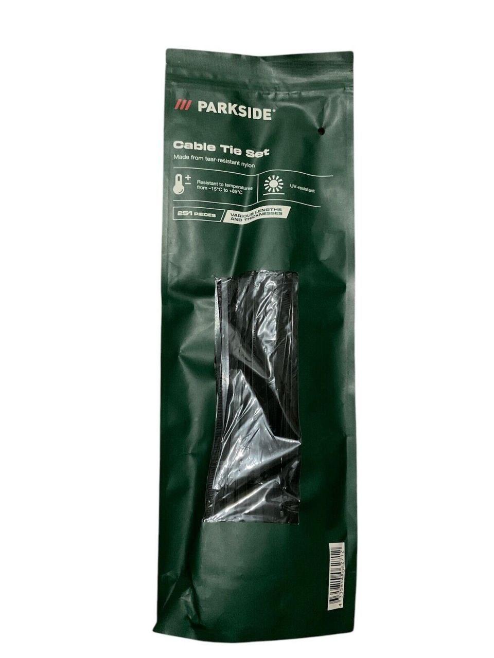 PARKSIDE | Cable Ties, Strong Cable Ties, 10-30cm, 5 sizes, 251 pcs
