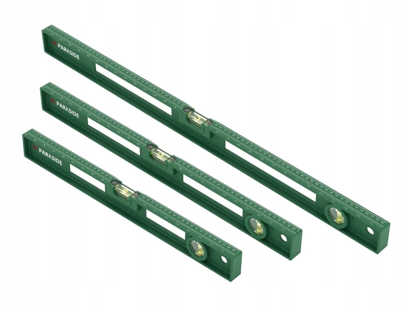 Parkside® Spirit Level Set Easy Reading Vial 50cm, 60cm, 80cm