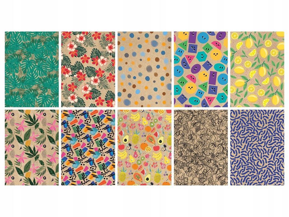 CRELANDO® Cardboard and paper For Scrapbooking, Handmade Craft. Set Of 20 A4 Sheets.
