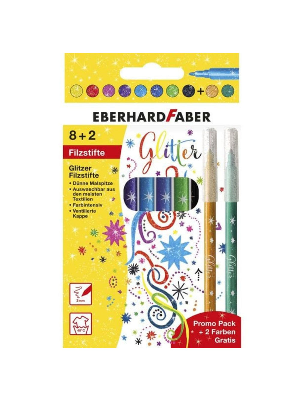 Eberhard Faber Glitter Felt-Tip Pens