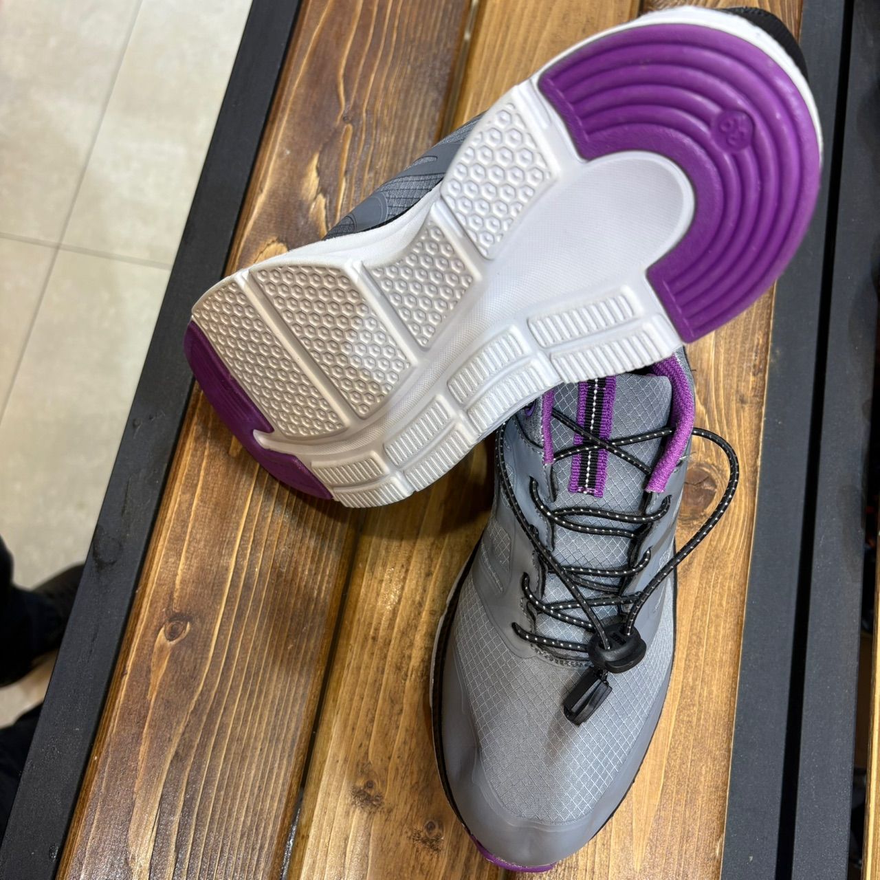 Oyanda| women's sport shoes (grey and purple)