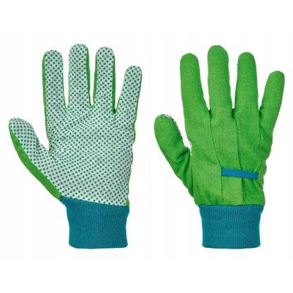 Parkside colorful garden gloves, set of 2 pairs, turquoise/green