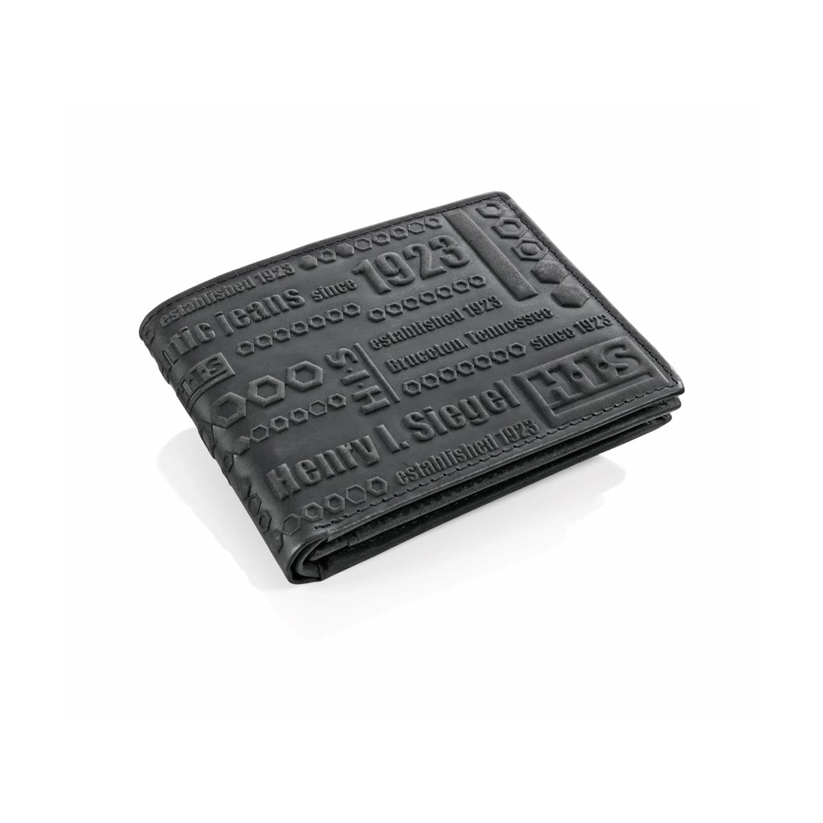 H.I.S Henry I. Siegel Authentic Black Leather Wallet – Vintage-Inspired Design