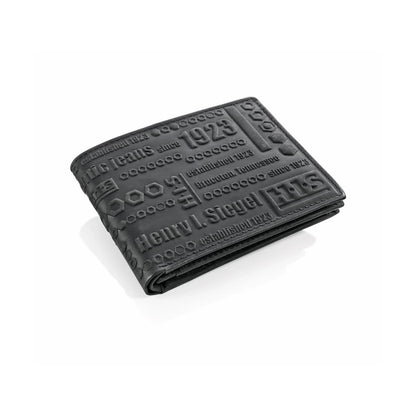 H.I.S Henry I. Siegel Authentic Black Leather Wallet – Vintage-Inspired Design