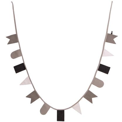 Roommate Decorative Monochrome Hip Hip Hurra Flag Line