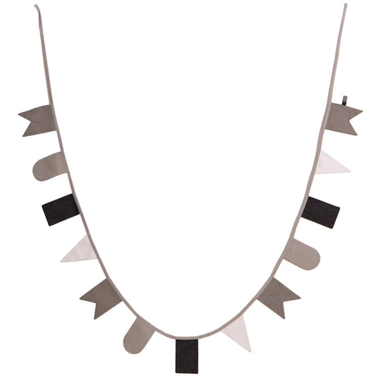 Roommate Decorative Monochrome Hip Hip Hurra Flag Line