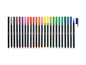 Brush tip colored markers