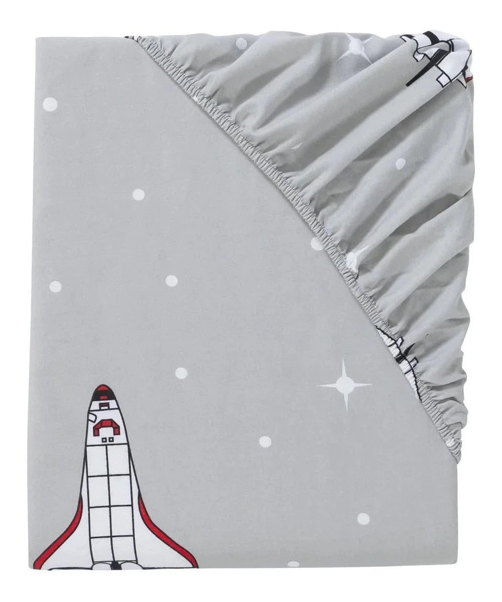 Fitted Sheet  90-100 x 200 cm - SPACE SHUTTLE- Single