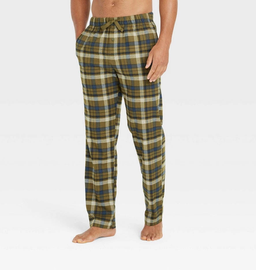 Goodfellow Men's Flannel Pajama Pants, Plaid