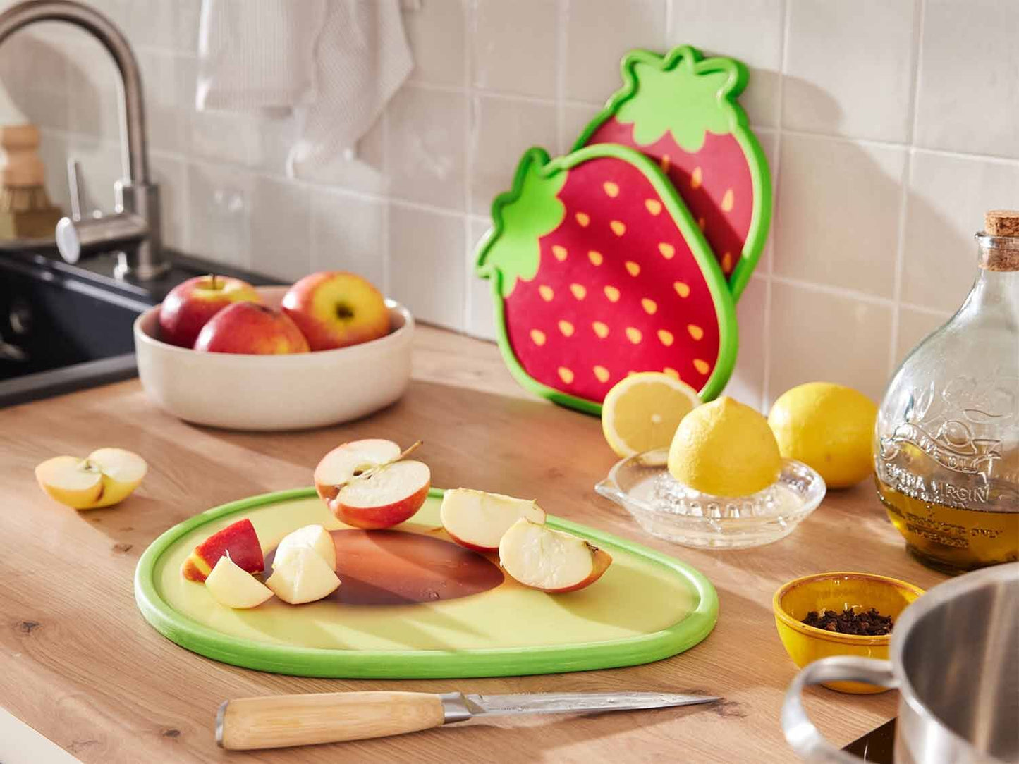 Livarno Home Cutting boards (Set of 2, Strawberries)