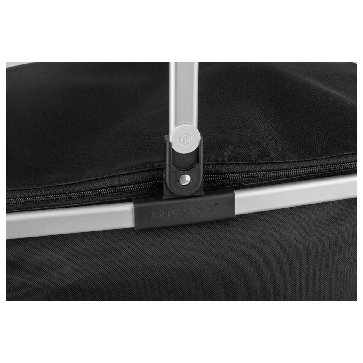 TOPMOVE® Shopping basket with aluminum frame, foldable