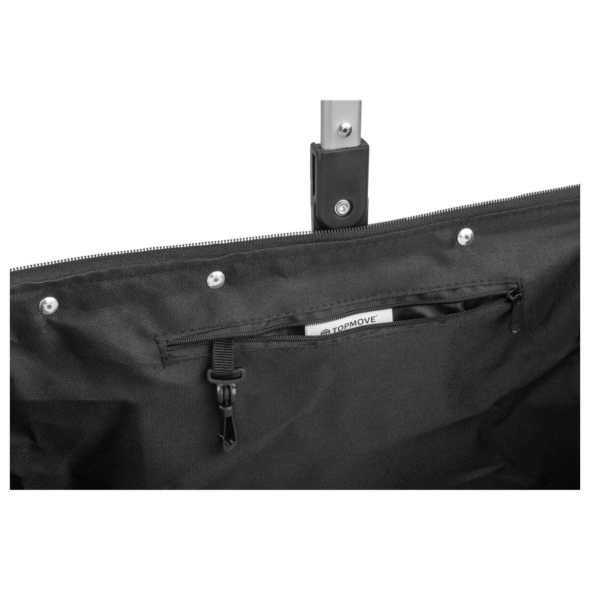 TOPMOVE® Shopping basket with aluminum frame, foldable